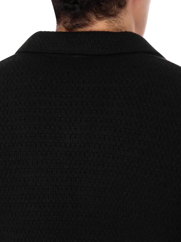 جاكيت محبوك بصف واحد من الأزرار