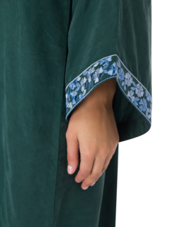 SILK ROAD SILK EMBROIDERED ABAYA