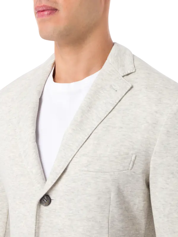 جاكيت بغطاء للرأس بصف واحد من الأزرار