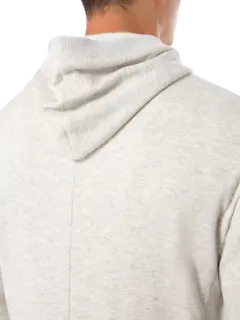 جاكيت بغطاء للرأس بصف واحد من الأزرار