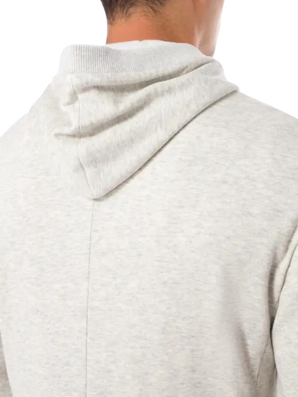 جاكيت بغطاء للرأس بصف واحد من الأزرار