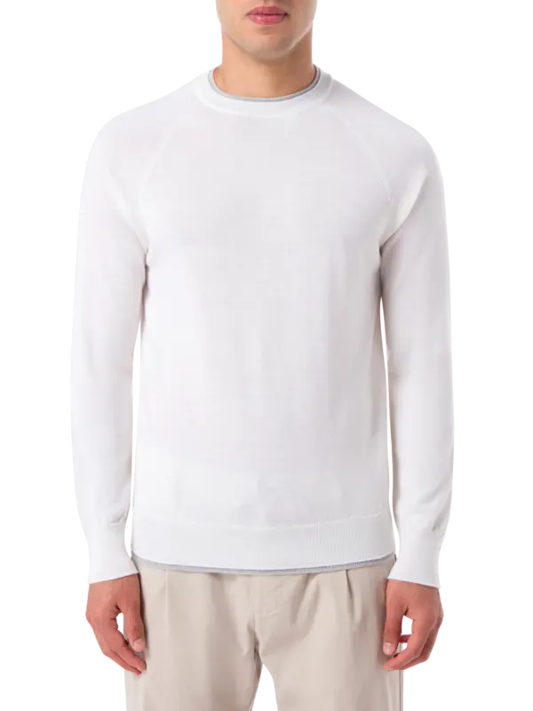 سترة برقبة دائرية