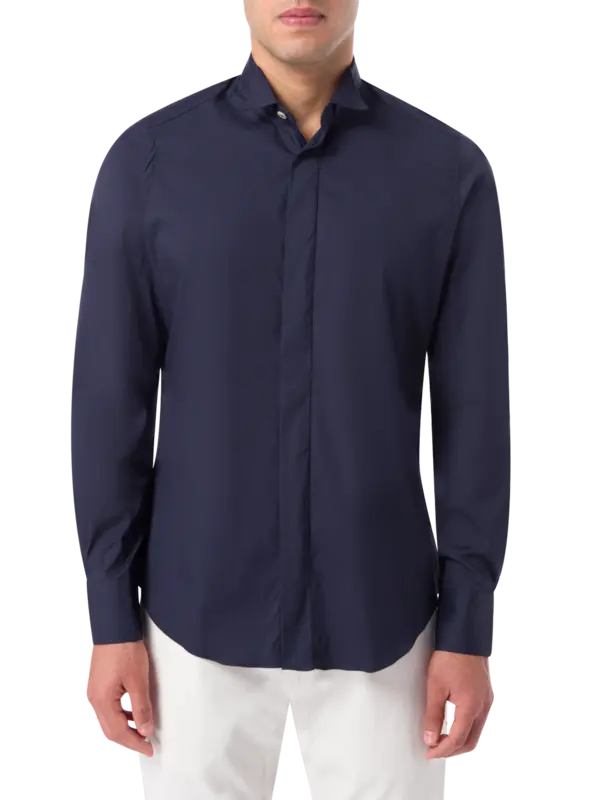 قميص سموكينج بأكمام طويلة