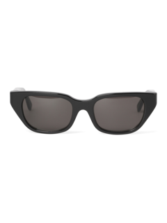 Solid Black Square Frame Sunglasses