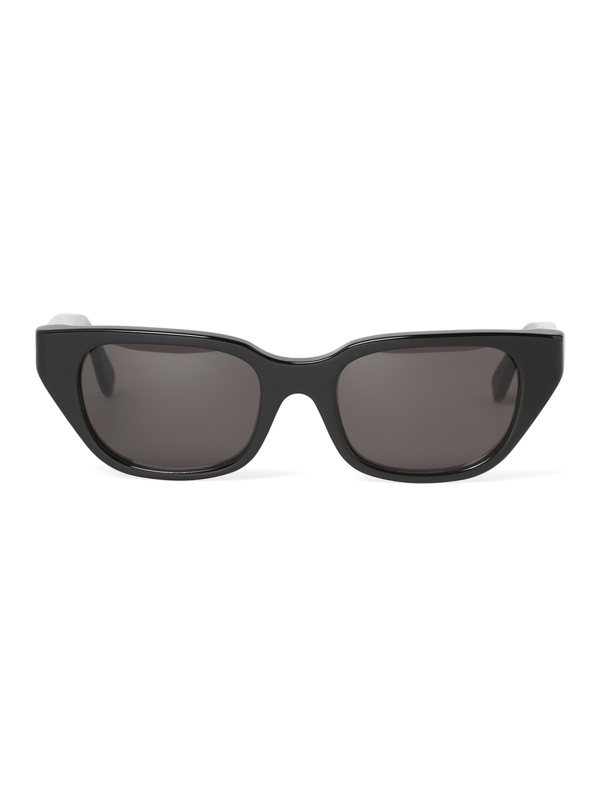 Solid Black Square Frame Sunglasses
