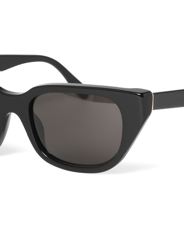 Solid Black Square Frame Sunglasses