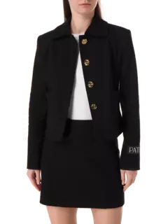 جاكيت قصير بصف واحد من الأزرار