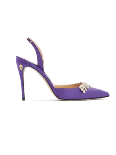 صندل فيتوريو مرصع بالجواهر ومزود بحزام خلفي