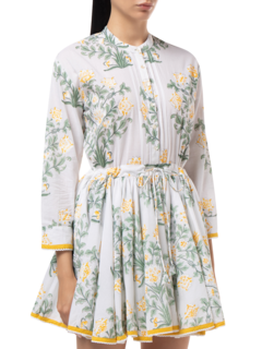 Long Sleeve Beach Dress\nin Japanese Floral Print