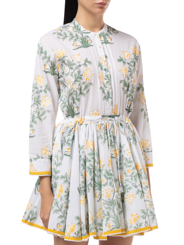 Long Sleeve Beach Dress\nin Japanese Floral Print