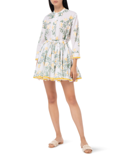 Long Sleeve Beach Dress\nin Japanese Floral Print