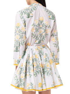 Long Sleeve Beach Dress\nin Japanese Floral Print