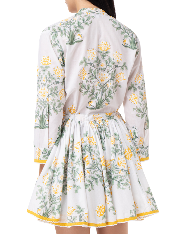Long Sleeve Beach Dress\nin Japanese Floral Print