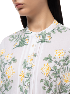 Long Sleeve Beach Dress\nin Japanese Floral Print