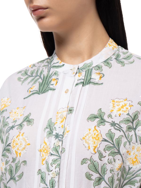 Long Sleeve Beach Dress\nin Japanese Floral Print