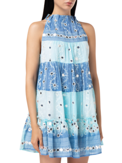 Beach Tunic Dress In Tie Dye\nNomad Print With Mirrors