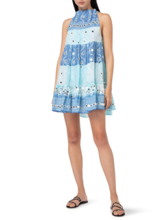 Beach Tunic Dress In Tie Dye\nNomad Print With Mirrors