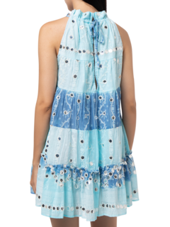 Beach Tunic Dress In Tie Dye\nNomad Print With Mirrors