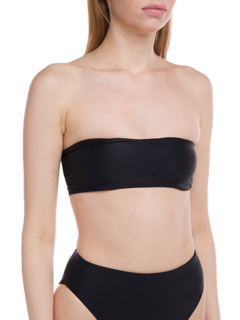 Black Strapless Bikini Top