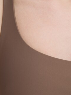 Nude Brown One-Shoulder Bikini Top