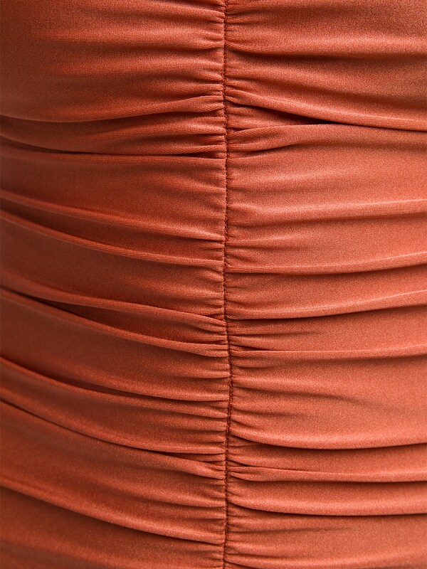 Copper Red Strapless One Piece Swimsuit