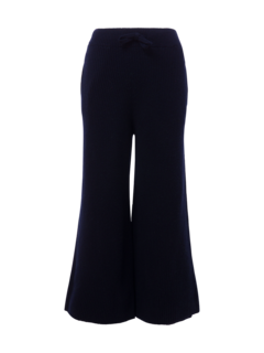 بنطال بأرجل واسعة وتصميم وجه مبتسم