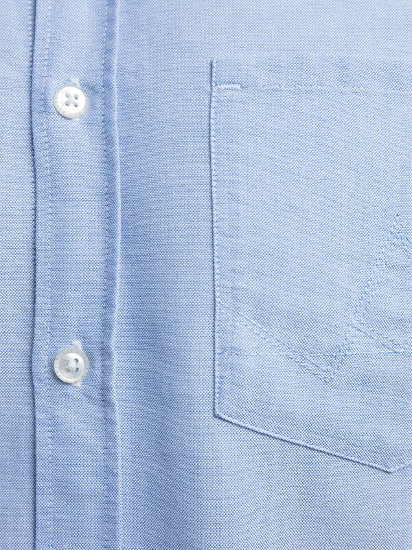 Button Down Oxford Shirt in Light Blue