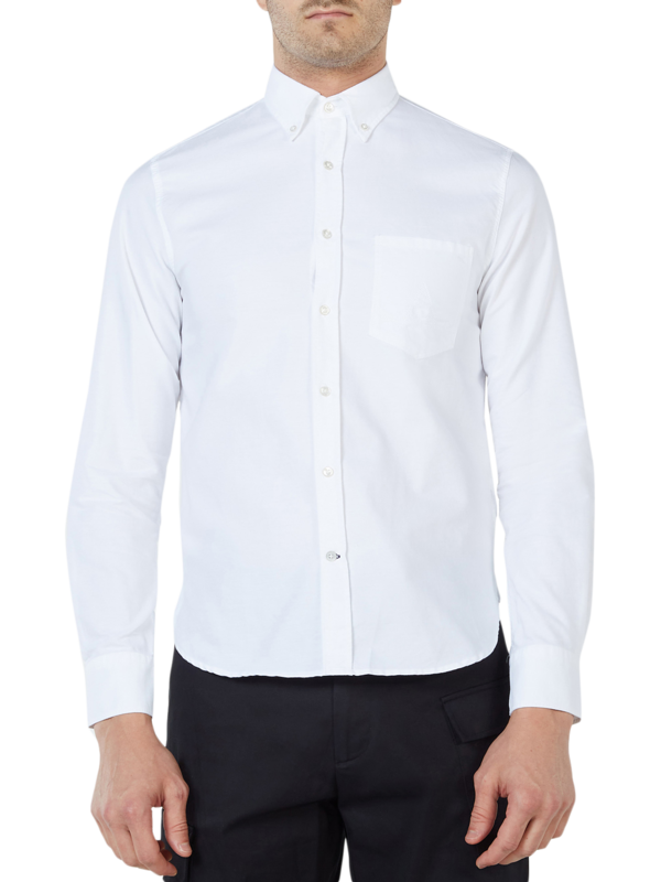 WHITE BUTTON DOWN SHIRT