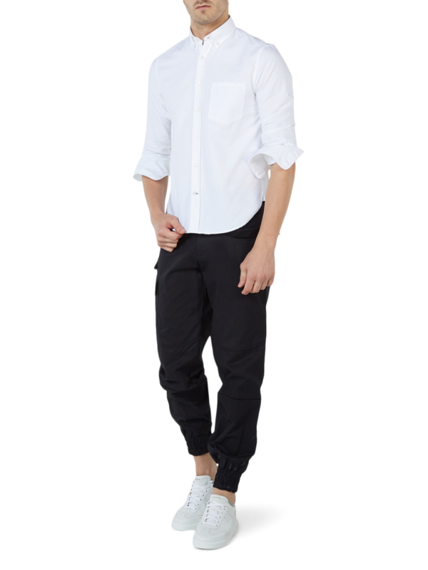 WHITE BUTTON DOWN SHIRT