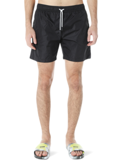 Black Printed Swimming Trunks