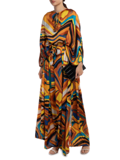 Tribe Kaftan Dress with Batwing Sleeves