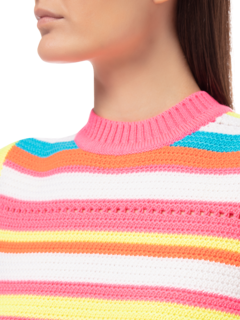 STRIPED KNITTED VEST