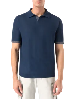 Short Sleeve Knitted Polo T-Shirt