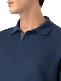 Short Sleeve Knitted Polo T-Shirt