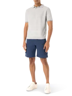Short Sleeve Knitted Polo T-Shirt
