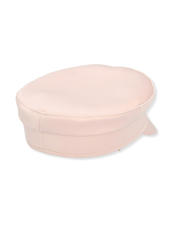 Pink Embelished Baker Boy Cap