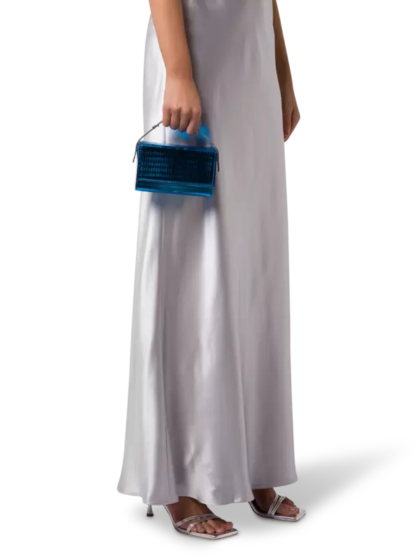 حقيبة كيت بلون معدني