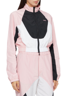 Black/Pink/White Colour Block Jacket