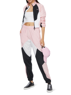Black/Pink/White Colour Block Jacket