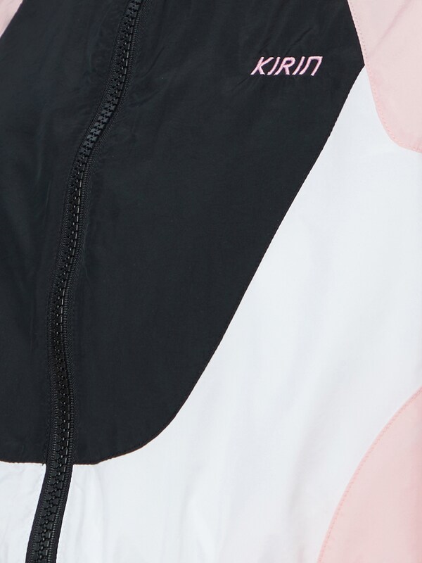 Black/Pink/White Colour Block Jacket