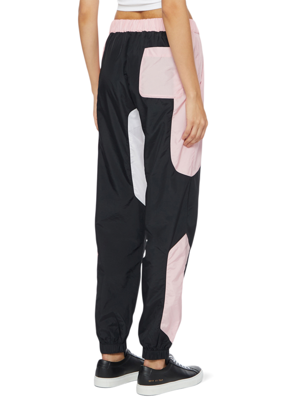 Black/Pink/White Colour Block TrackPants
