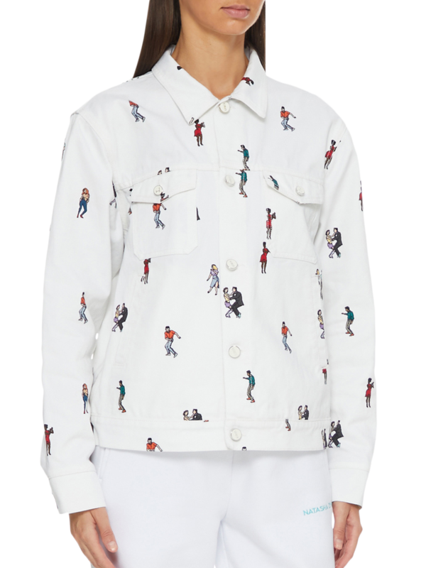 Off White Dancers Print Jacket