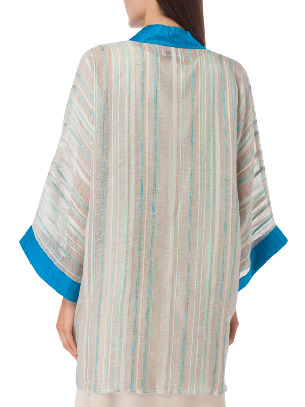 BLUE LINEN JACKET