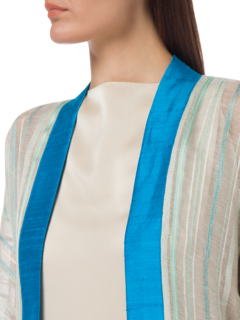 BLUE LINEN JACKET
