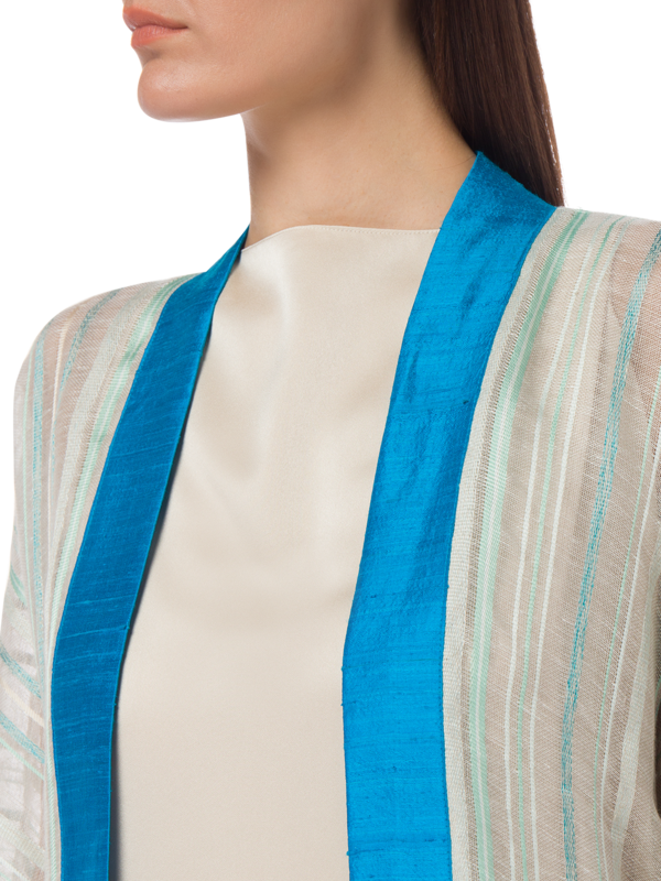 BLUE LINEN JACKET