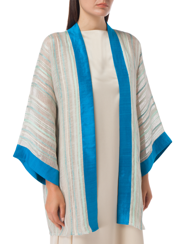 BLUE LINEN JACKET
