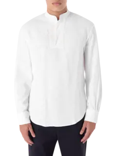 قميص كتان بأكمام طويلة لافيس