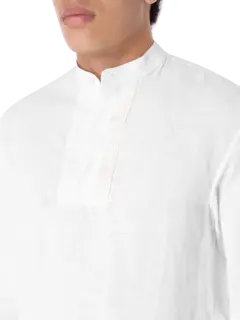 قميص كتان بأكمام طويلة لافيس