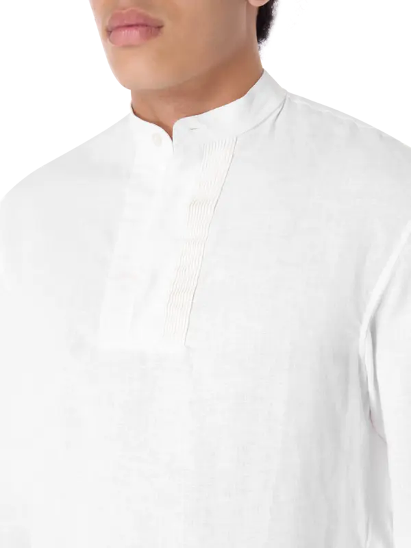 قميص كتان بأكمام طويلة لافيس