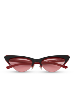 Slim cat-eyed acetate frame sunglasses